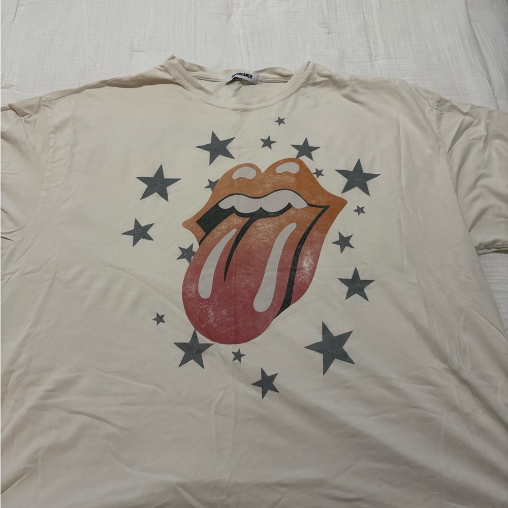 Free people Rolling Stones tee L/XL